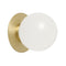Mezzo Flush Mount  option Satin Brass
