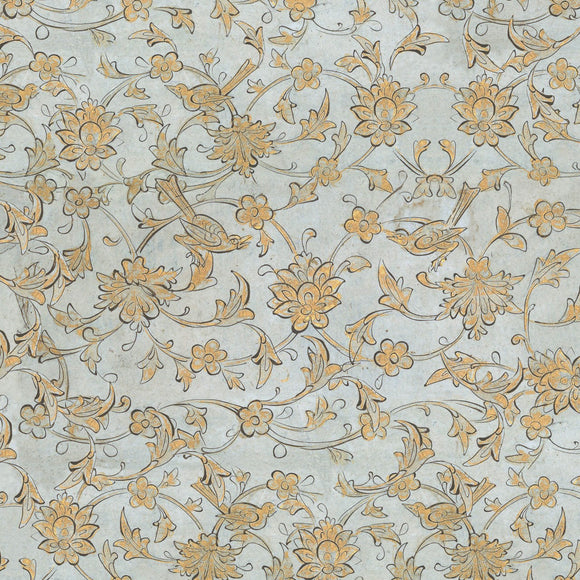 Backyard Flowering Wallpaper Sample Swatch