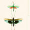 Entomology Wallpaper Sample Swatch  option Green Sample