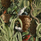 Exotic Menagerie Wallpaper Sample Swatch  option Dark Sample