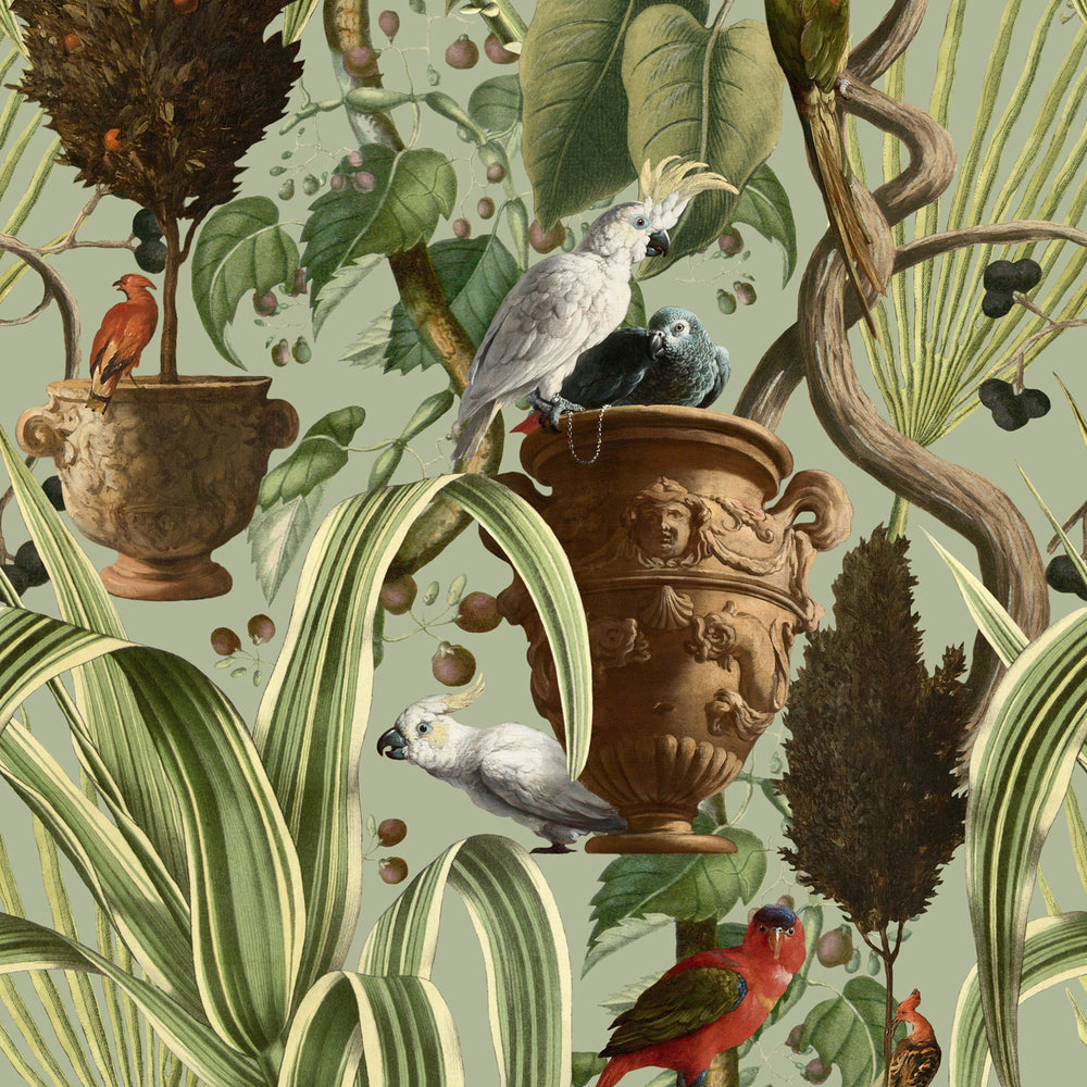Exotic Menagerie Wallpaper Sample Swatch