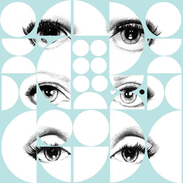 Eyes And Circles Wallpaper Sample Swatch