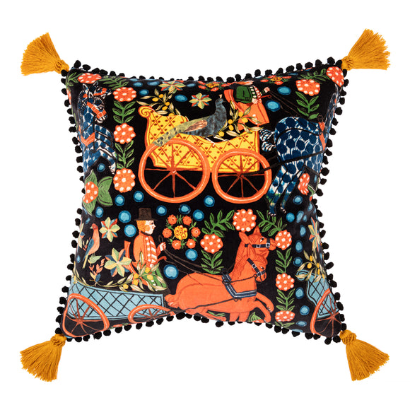 Fasnacht Anthracite Pillow