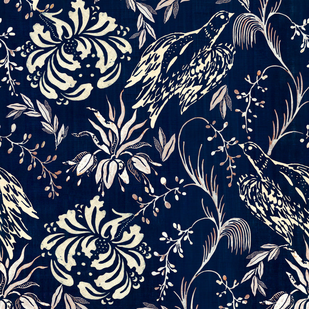 Folk Embroidery Wallpaper Sample Swatch