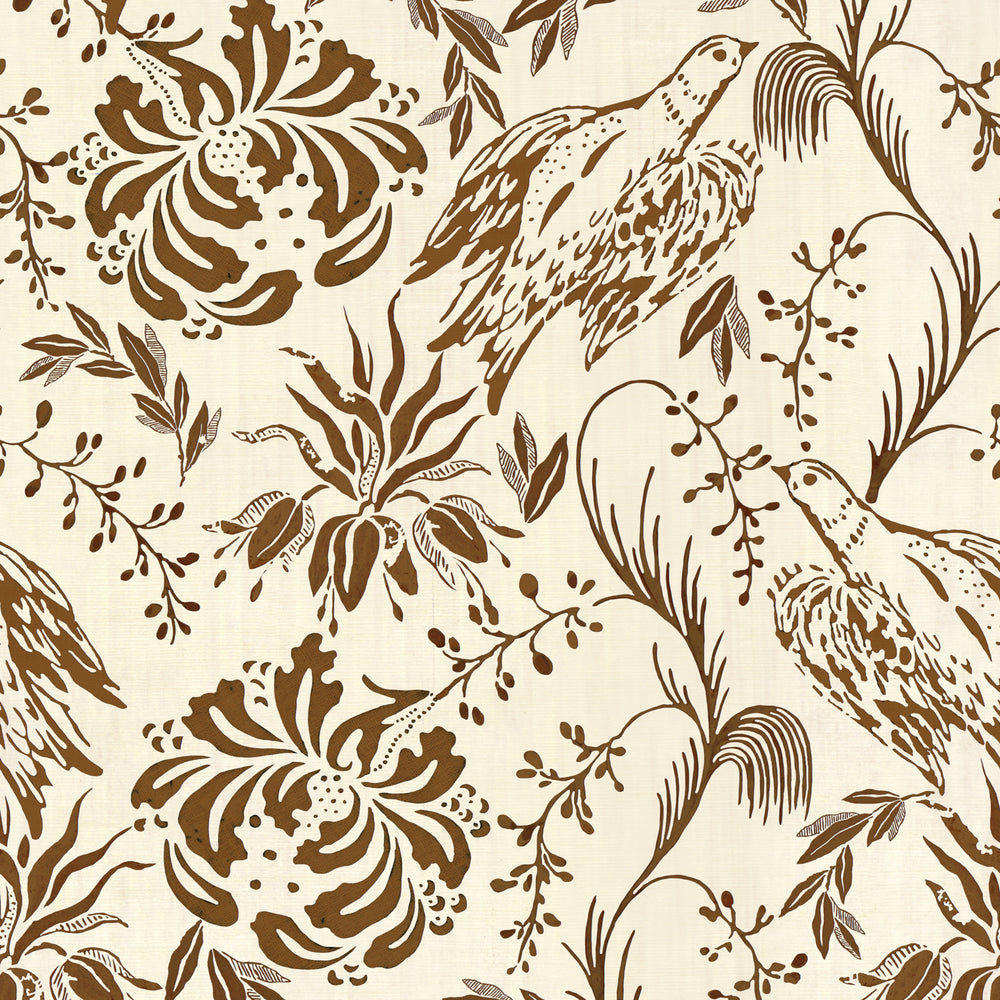 Folk Embroidery Wallpaper Sample Swatch