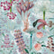 Garden Of Eden Wallpaper Sample Swatch  option Aquamarine Sample