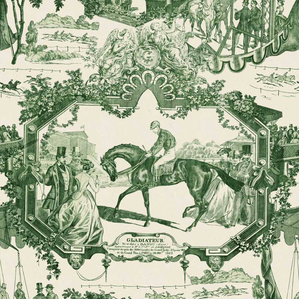 Grand Prix Toile Wallpaper
