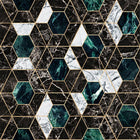 Hexa Metallic Wallpaper Sample Swatch