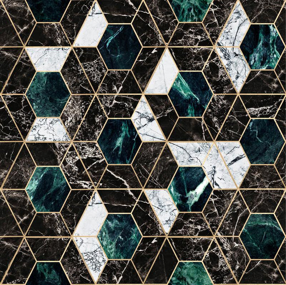 Hexa Metallic Wallpaper Sample Swatch
