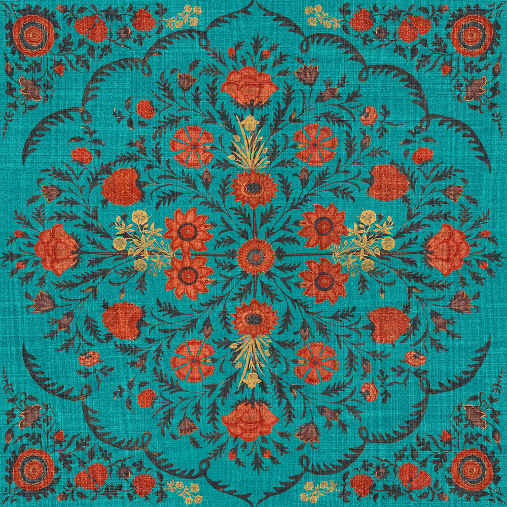 Hindu Bloom Wallpaper Sample Swatch
