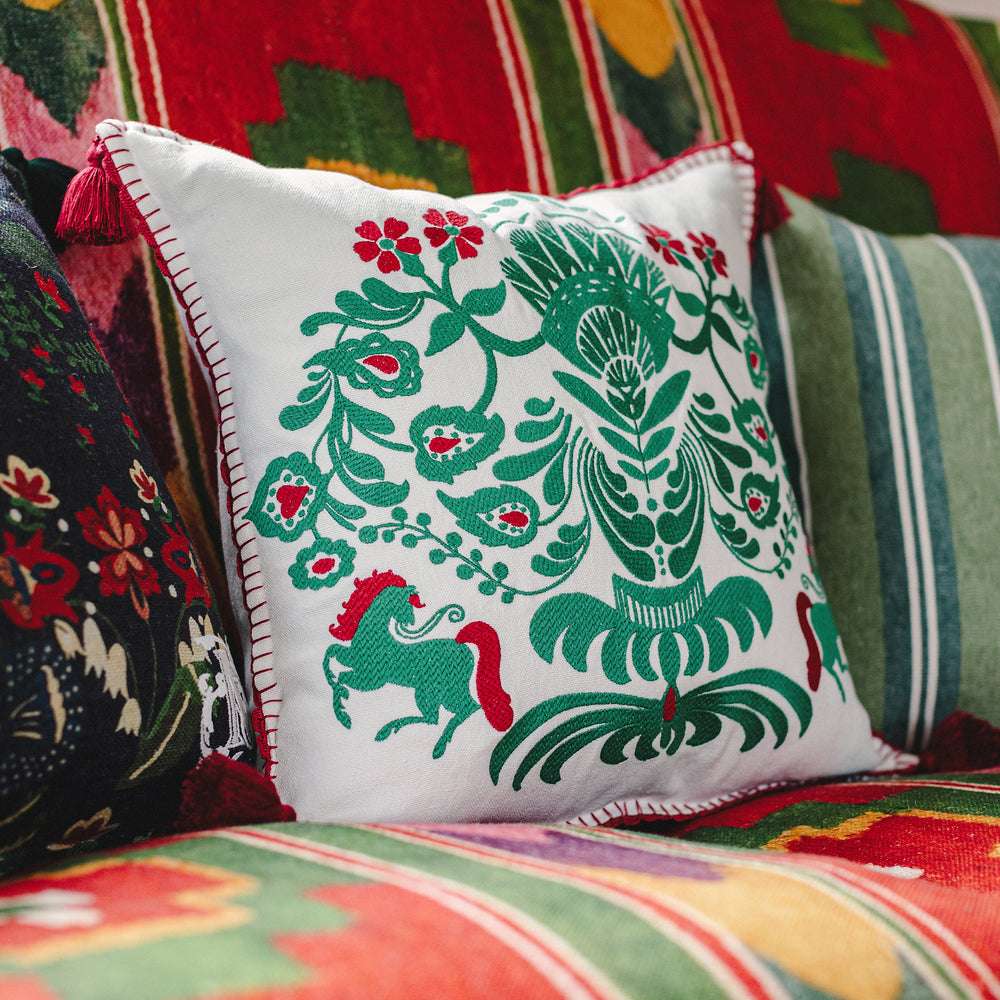 Horse Parade Pillow