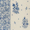 Korond Floral Wallpaper Sample Swatch  option Indigo/Taupe Sample