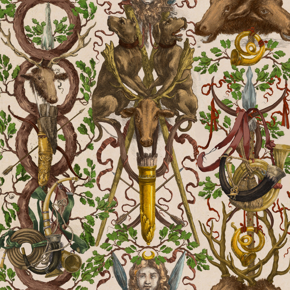 The Ganghofer Hunt Wallpaper Sample Swatch