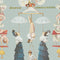 The Great Show Wallpaper Sample Swatch  option Blue Sample