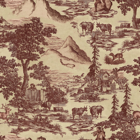 Toile Du Tyrol Wallpaper Sample Swatch