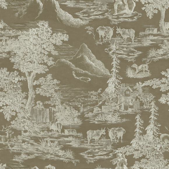 Toile Du Tyrol Wallpaper Sample Swatch
