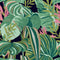 Tropical Foliage Wallpaper Sample Swatch  option Anthracite Sample