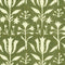 Tulipan Wallpaper  option Herbal/Beige