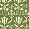 Tulipan Wallpaper Sample Swatch  option Herbal/Beige Sample