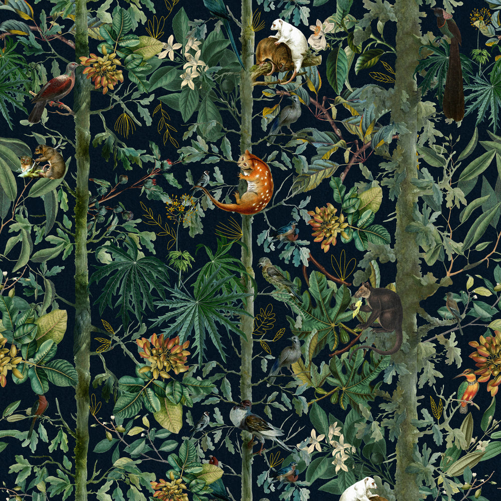 Wildlife of Papua Wallpaper Sample Swatch