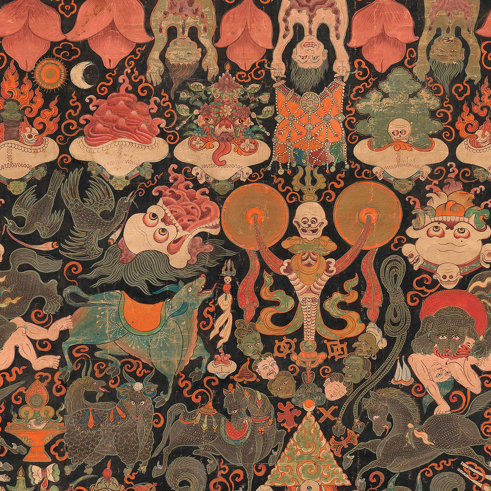 Yama Dharmaraja Wallpaper Sample Swatch