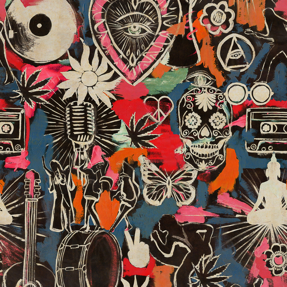 Festival Memories Wallpaper Sample Swatch