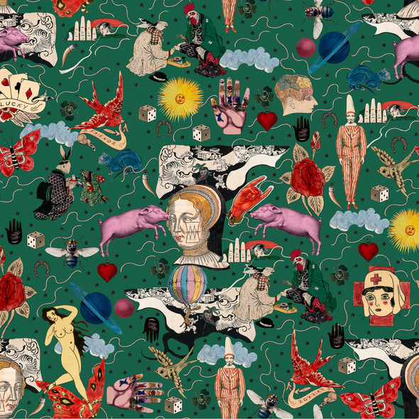 Illusionary Daytime Wallpaper Sample Swatch
