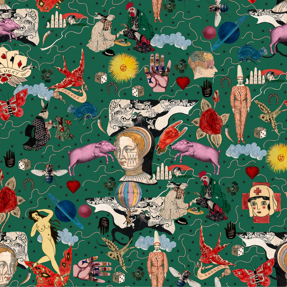 Illusionary Daytime Wallpaper Sample Swatch