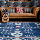 Kapadokia Indigo Wool Kilim Rug