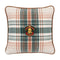 Monterey Plaid Pillow  option Taupe/Green/Yellow