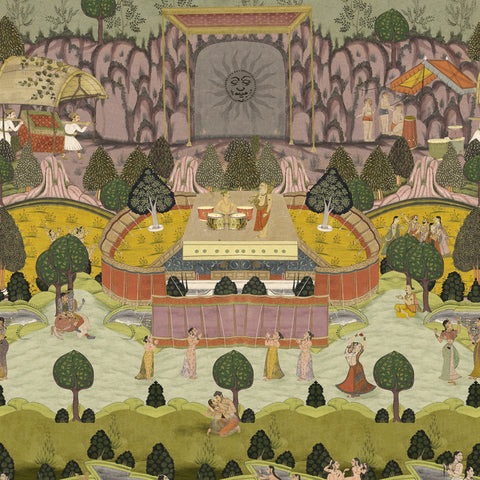 Peace And Music Wallpaper Sample Swatch