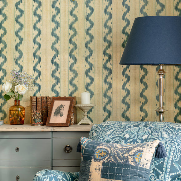 Vintage Ikat Wallpaper