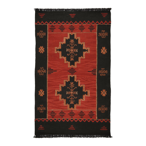 Yadigari Anatolia Red Wool Kilim Rug