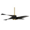 Artemis IV LED Ceiling Fan  option Soft Brass / Matte Black