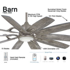 Barn Smart Ceiling Fan