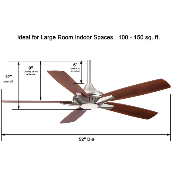 Dyno Ceiling Fan with Light