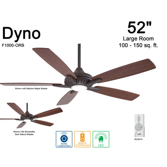 Dyno Ceiling Fan with Light