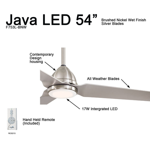 Java Fans Minka Aire Java Outdoor Ceiling Fan - 2Modern
