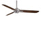 Rudolph Ceiling Fan  option Brushed Nickel Finish / Medium Maple Blades