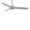 Rudolph Ceiling Fan  option Brushed Nickel Finish / Silver Blades