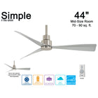 Simple Outdoor Ceiling Fan