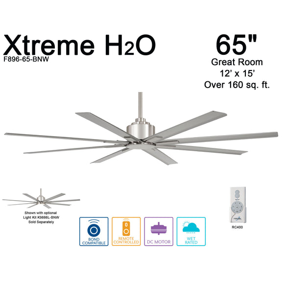 Minka Aire Xtreme H2O 65 In. Indoor/Outdoor Coal Ceiling Fan With Remote Control Prvw Vr~144959088 Minka Aire Xtreme H2O 65 In. Indoor/Outdoor Coal Ceiling Fan With Remote Control Prvw Vr~144959088