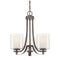 Parsons Studio Chandelier  option Smoked Iron