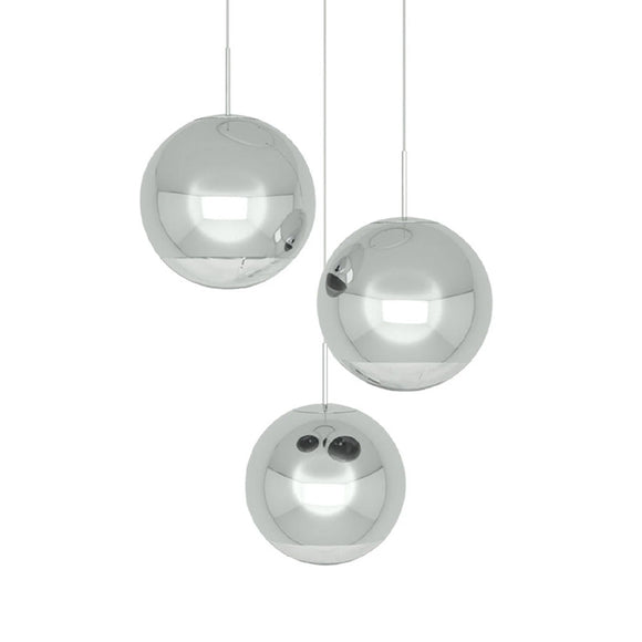 Mirror Ball Trio LED Multi-Light Pendant Light