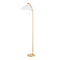 Aisa Floor Lamp  option Aged Brass