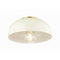 Avery Semi Flush Mount  option Aged Brass / Cream