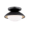 Cadence Semi Flush Mount  option Black Lustro / Gold Leaf