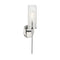 Olivia Glass Wall Sconce  option Polished Nickel
