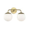 Paige Bath and Vanity Light  option Aged Brass