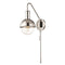 Riley Metallic Plug In Wall Light  option Polished Nickel